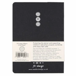 Vent For Change Reclaimed Wool Black A5 Notebook -Children's Peripheral Store 003 vent for change reclaimed wool black a5 notebook 1