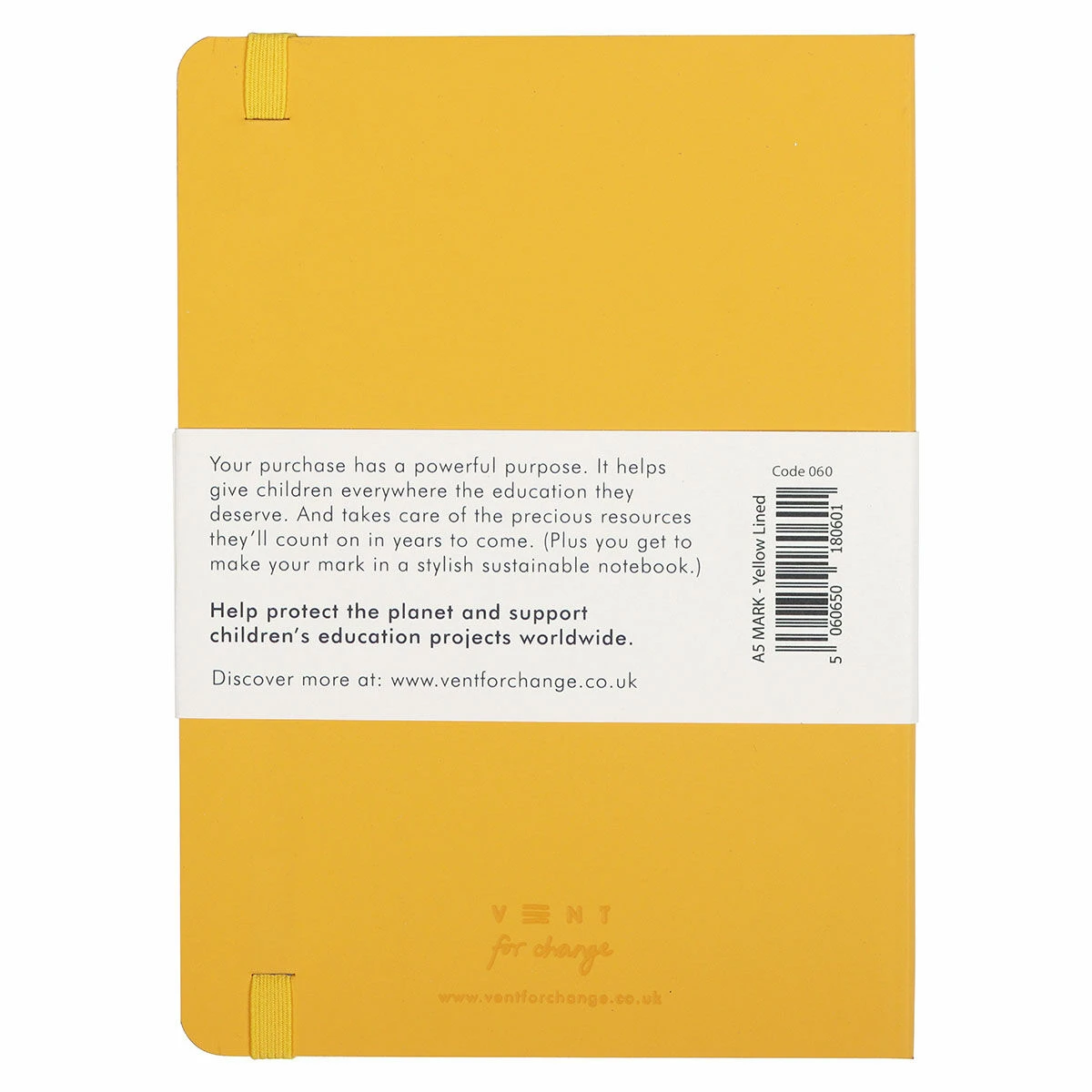 Vent For Change Make A Mark Mustard Yellow A5 Notepad 5 Vent For Change Make A Mark Mustard Yellow A5 Notepad - Image 3