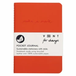 Vent For Change Make A Mark Orange Pocket Journal