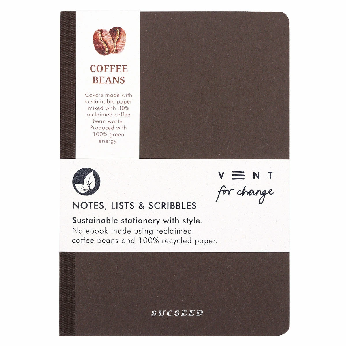 Vent For Change SUCSEED Coffee Bean A5 Notebook 3 Vent For Change SUCSEED Coffee Bean A5 Notebook