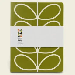 Orla Kiely Linear Stem Olive A4 Notebook -Children's Peripheral Store 149076 orla kiely linear stem olive a4 notebook 4