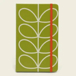 Orla Kiely Linear Stem Olive A5 Notebook