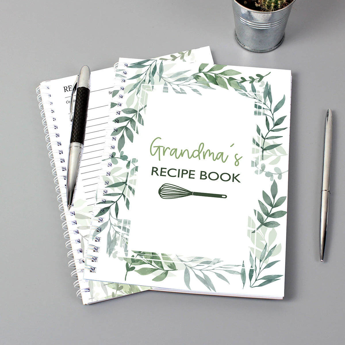Personalised Botanical A5 Recipe Book Journal 3 Personalised Botanical A5 Recipe Book Journal