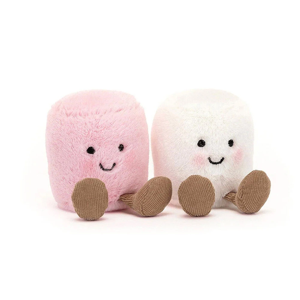 Jellycat Amuseable Pink And White Marshmallows 3 Jellycat Amuseable Pink And White Marshmallows
