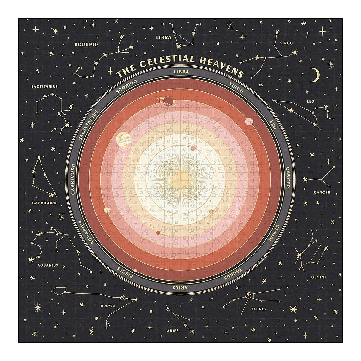 Designworks Ink Jig Time Celestial Heavens 1000pc Jigsaw Puzzle 5 Designworks Ink Jig Time Celestial Heavens 1000pc Jigsaw Puzzle - Image 3