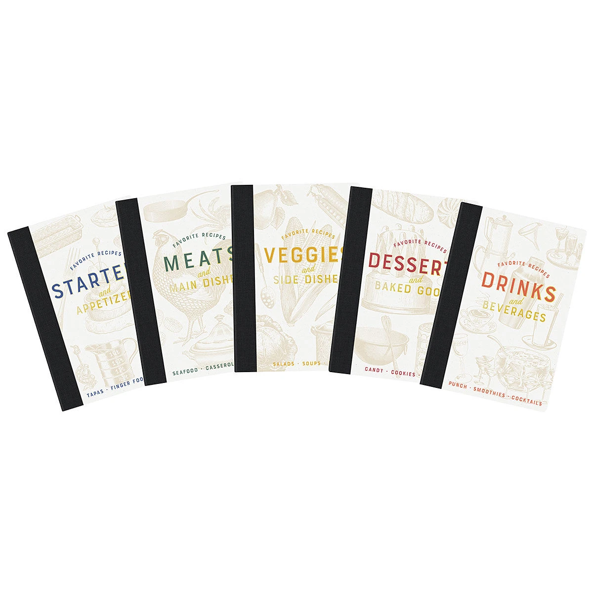 Designworks Ink Bon Apettit Recipe Notebook Set 4 Designworks Ink Bon Apettit Recipe Notebook Set - Image 2