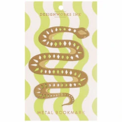 Designworks Ink Mister Slithers Snake Brass Bookmark