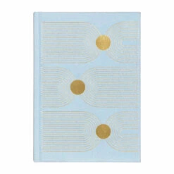 Designworks Ink Blue Arch & Dot Cloth Journal With Pocket