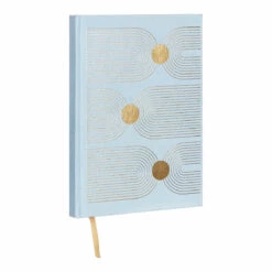 Designworks Ink Blue Arch & Dot Cloth Journal With Pocket -Children's Peripheral Store dw collective jb58 1012eu designworks ink blue arch dot cloth journal with pocket 3