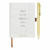 Designworks Ink Brings You Joy Small Gratitude Journal With Pen