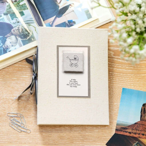 East Of India ‘A Baby Fills A Place’ Thread Album -Children's Peripheral Store eoi 1802e east of india a baby fills a place thread album lifestyle