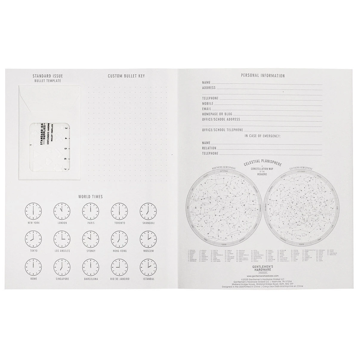 Gentlemen's Hardware Standard Issue Hardback Notebook 5 Gentlemen's Hardware Standard Issue Hardback Notebook - Image 3