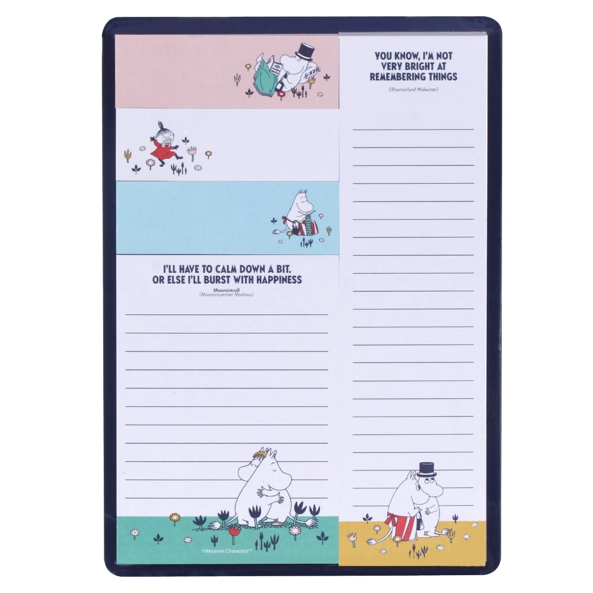 Moomin ‘Remembering Things’ Sticky Notes Set 3 Moomin ‘Remembering Things’ Sticky Notes Set