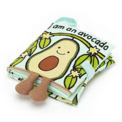 Jellycat I Am An Avocado Fabric Book -Children's Peripheral Store jellycat avocado book bk4aa 2