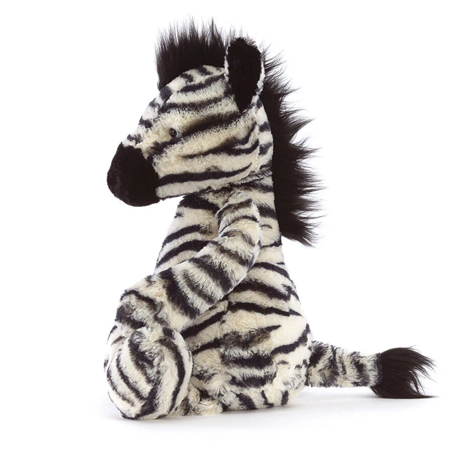 Jellycat Medium Black Bashful Zebra 5 Jellycat Medium Black Bashful Zebra - Image 3
