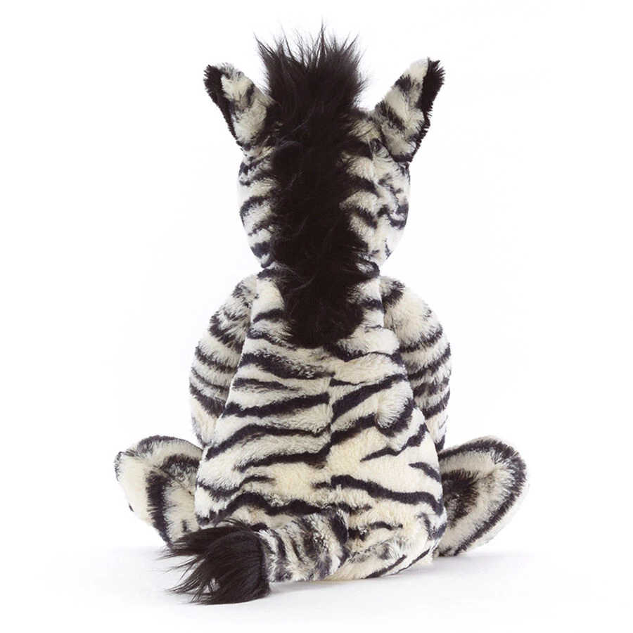 Jellycat Medium Black Bashful Zebra 4 Jellycat Medium Black Bashful Zebra - Image 2