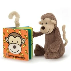 Jellycat If I Were A Monkey Hardback Book -Children's Peripheral Store jellycat bb444m if i were a monkey book 4