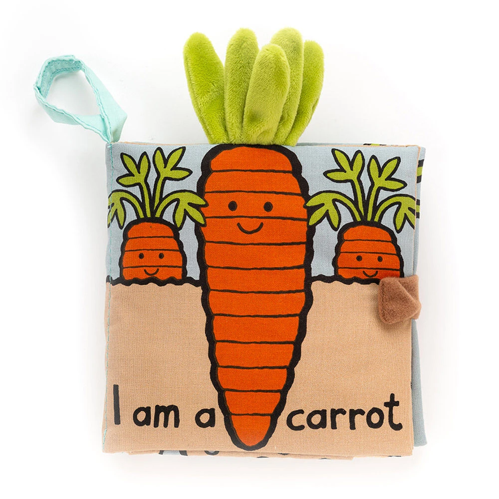 Jellycat I Am A Carrot Fabric Book 3 Jellycat I Am A Carrot Fabric Book