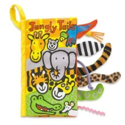Jellycat Jungly Tails Soft Fabric Book