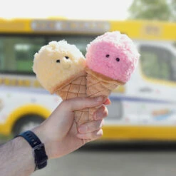 Jellycat Irresistible Strawberry Ice Cream -Children's Peripheral Store jellycat ice6van straw icecream lifestyle 1