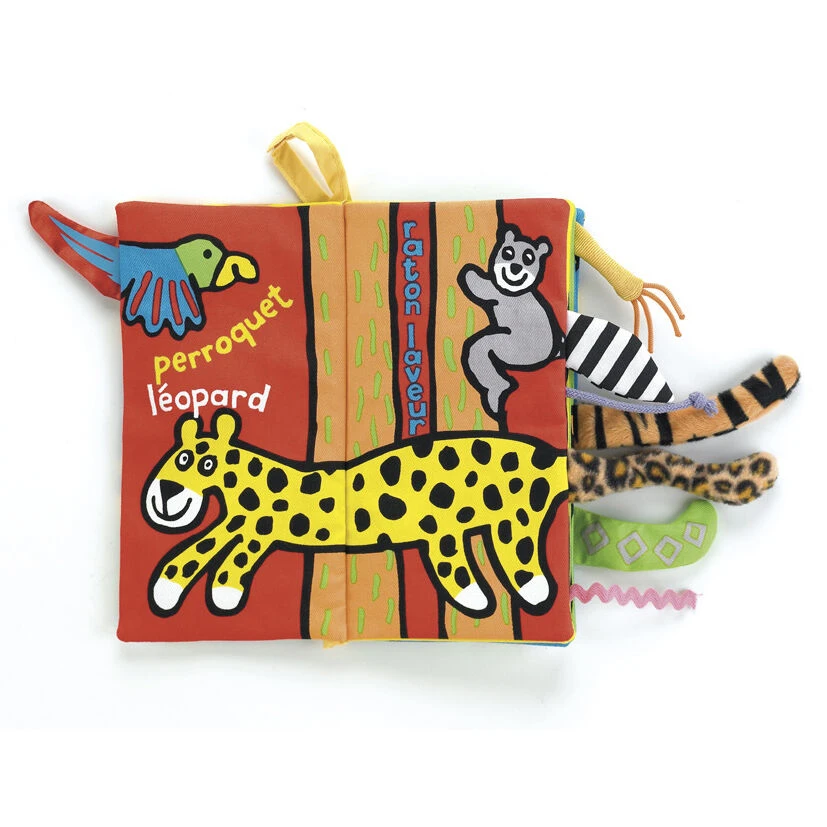 Jellycat Jungly Tails Soft Fabric Book 4 Jellycat Jungly Tails Soft Fabric Book - Image 2