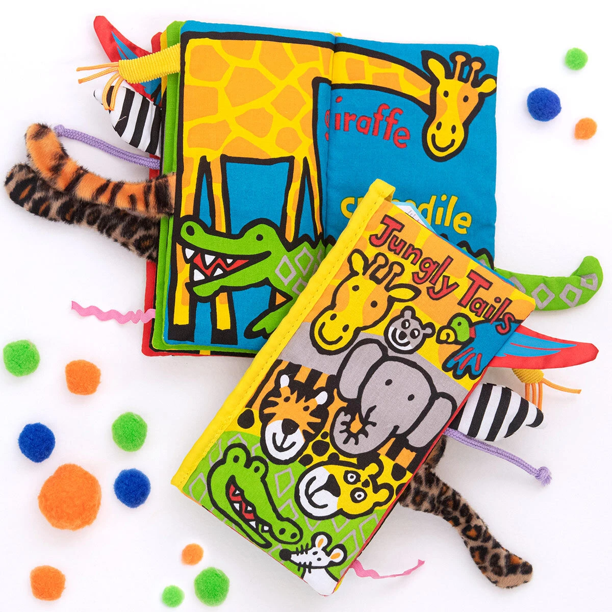 Jellycat Jungly Tails Soft Fabric Book 5 Jellycat Jungly Tails Soft Fabric Book - Image 3