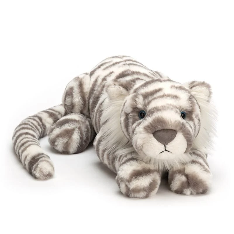 Jellycat Medium Sacha Snow Tiger 3 Jellycat Medium Sacha Snow Tiger