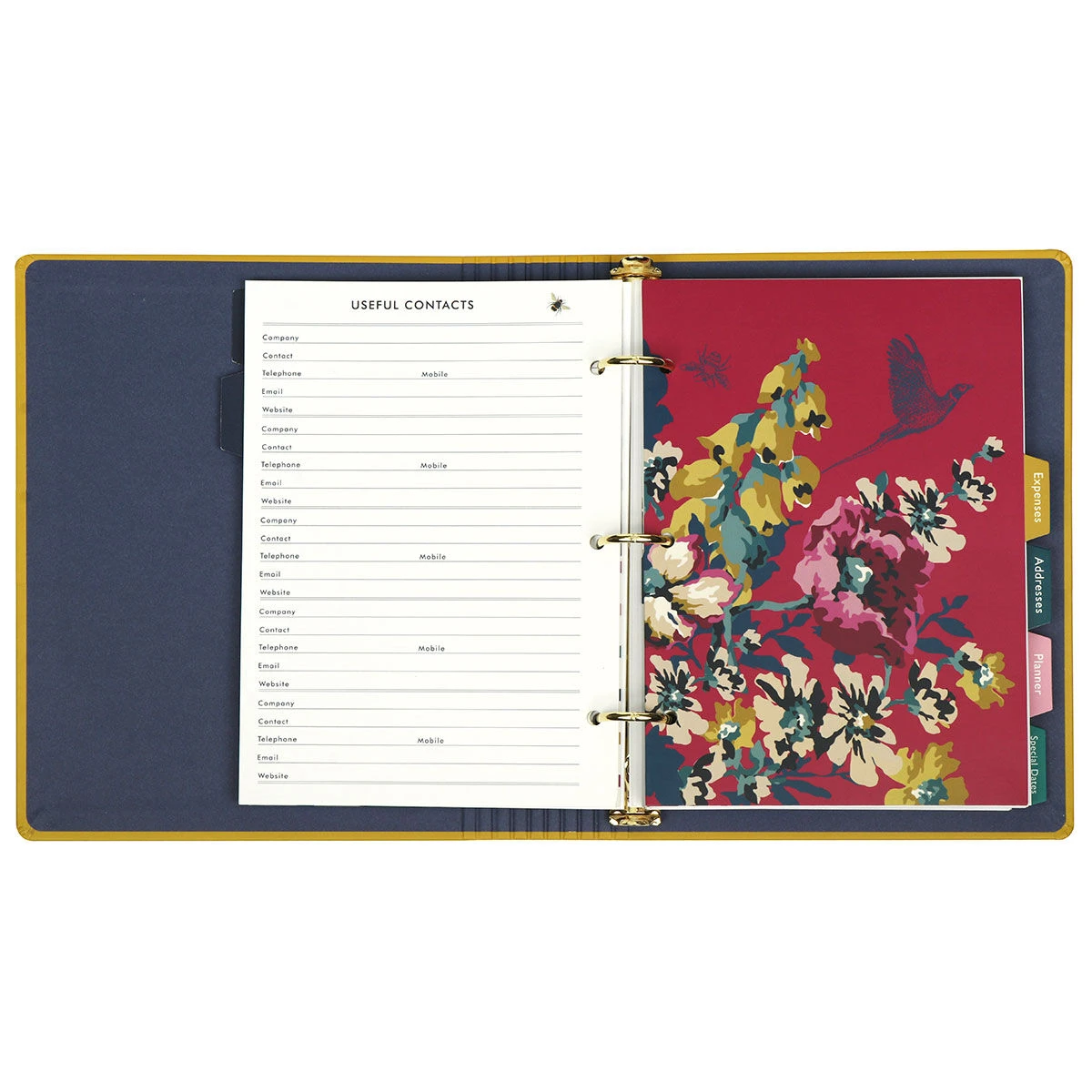Joules Cambridge Floral Bee Home Organiser File 7 Joules Cambridge Floral Bee Home Organiser File - Image 5
