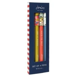 Joules The Bright Side Set Of 4 Pens -Children's Peripheral Store joules jls2155 the bright side set 4 pens 03