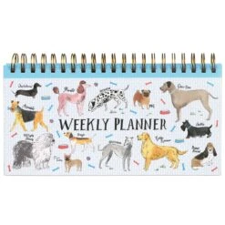 Milly Green Debonair Dogs Weekly Planner