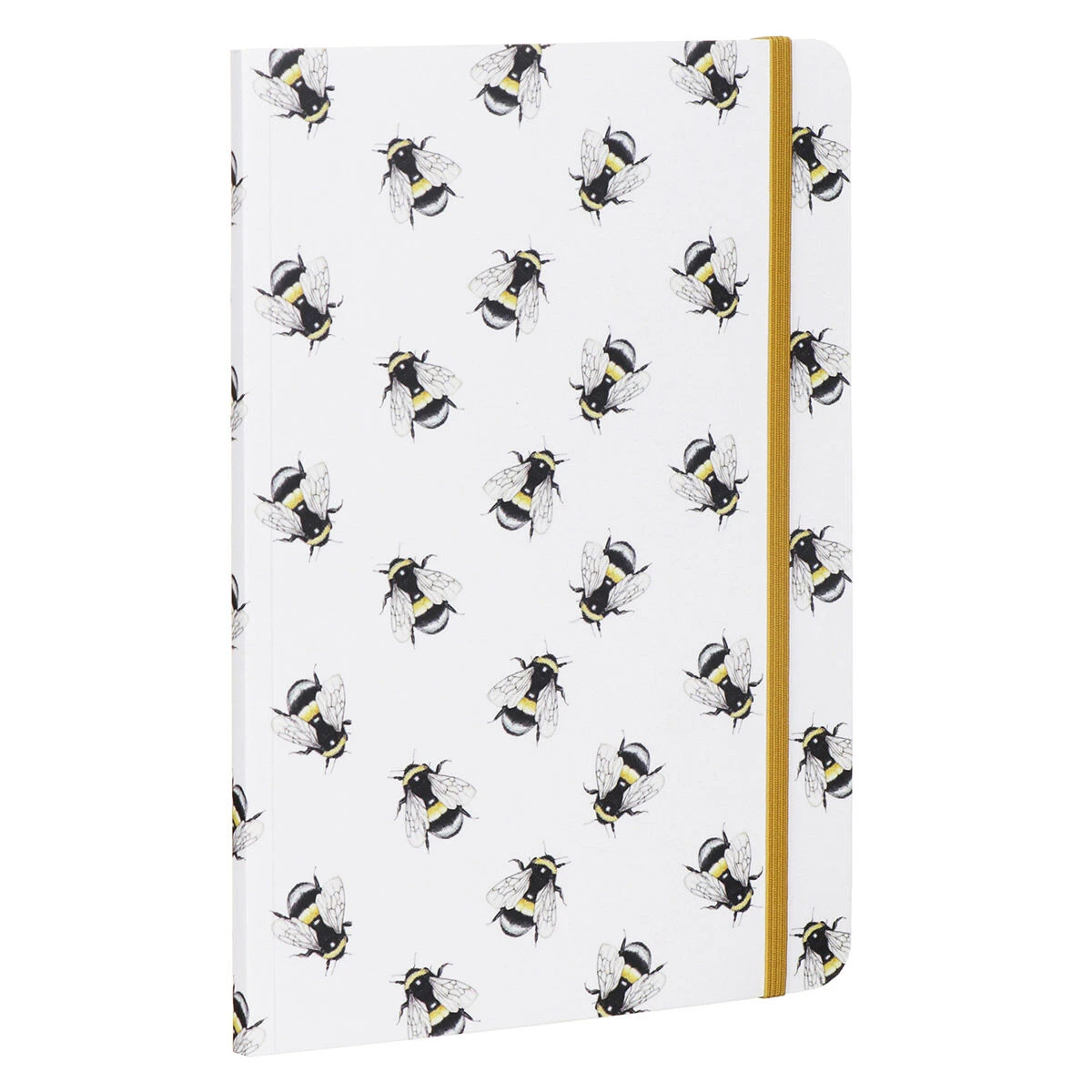 Toasted Crumpet ‘Bumblebees’ White A5 Lined Notebook 5 Toasted Crumpet ‘Bumblebees’ White A5 Lined Notebook - Image 3