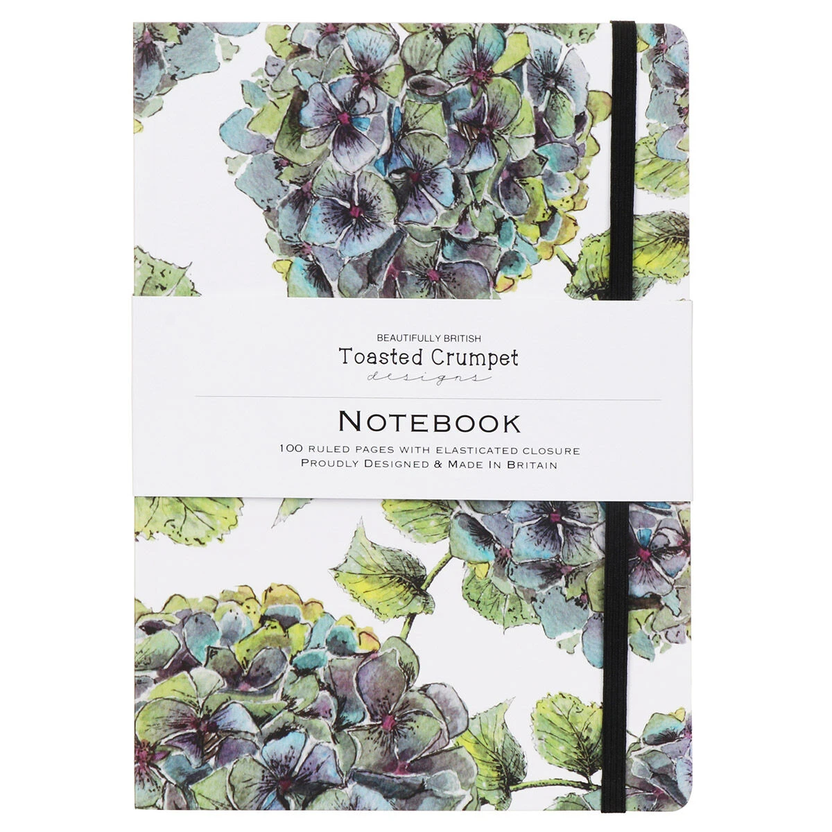 Toasted Crumpet ‘Hydrangea’ White A5 Lined Notebook 3 Toasted Crumpet ‘Hydrangea’ White A5 Lined Notebook