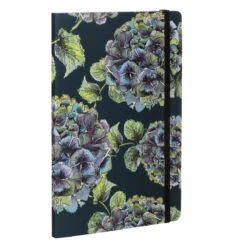 Toasted Crumpet ‘Hydrangea’ Noir A5 Lined Notebook -Children's Peripheral Store no26 toasted crumpet hydrangea noir a5 notebook 2