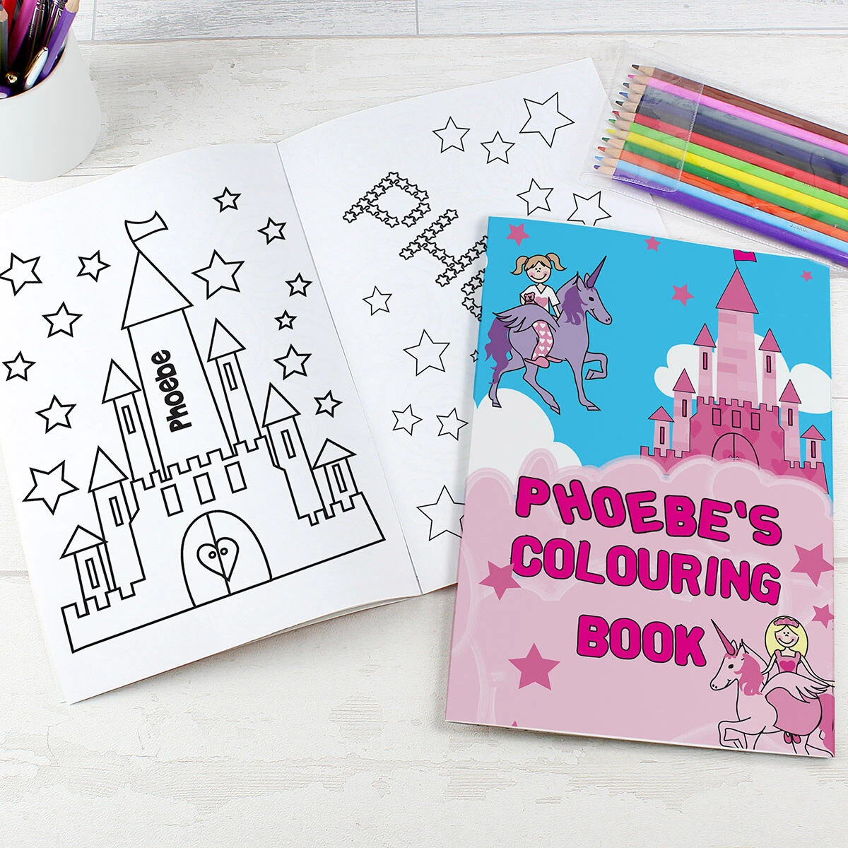 Personalised Princess Colouring Set 4 Personalised Princess Colouring Set - Image 2