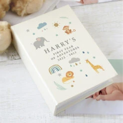 Personalised ‘Zoo Animals’ 6x4 Photo Album With Sleeves -Children's Peripheral Store p0710k76 2