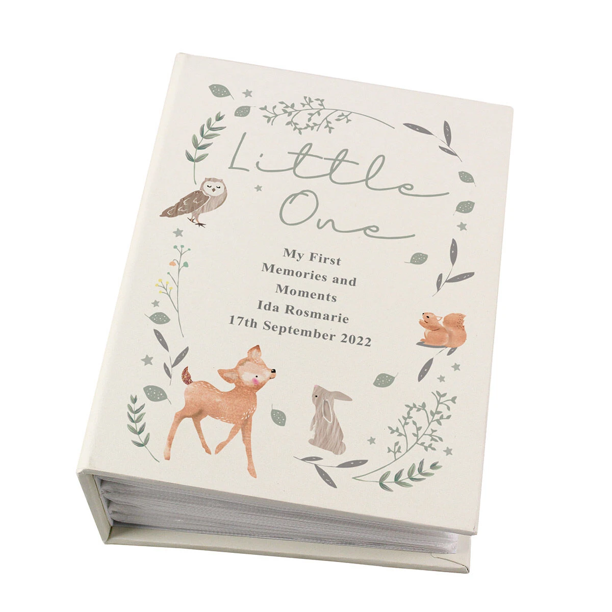 Personalised ‘Woodland Animals’ 6x4 Photo Album With Sleeves 6 Personalised ‘Woodland Animals’ 6x4 Photo Album With Sleeves - Image 4