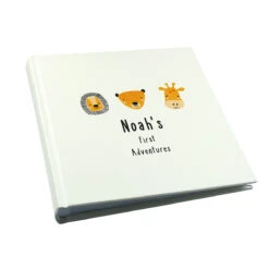Personalised Scandi Safari Animals Square 6x4 Photo Album -Children's Peripheral Store p1012a65 4