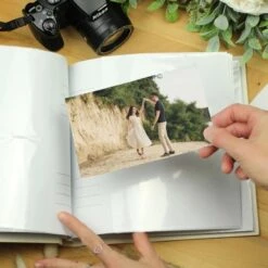 Personalised Gold Heart Couples Square Photo Album -Children's Peripheral Store p1012a74 3