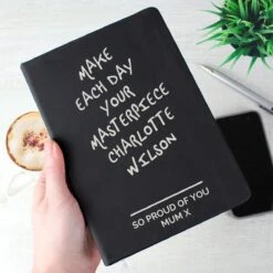 Personalised ‘Free Text’ Black Hardback A5 Notebook -Children's Peripheral Store p1014b81 3