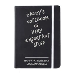 Personalised ‘Free Text’ Black Hardback A5 Notebook -Children's Peripheral Store p1014b81 4