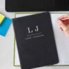 Personalised ‘Initials’ Black Hardback A5 Notebook -Children's Peripheral Store p1014b82 1