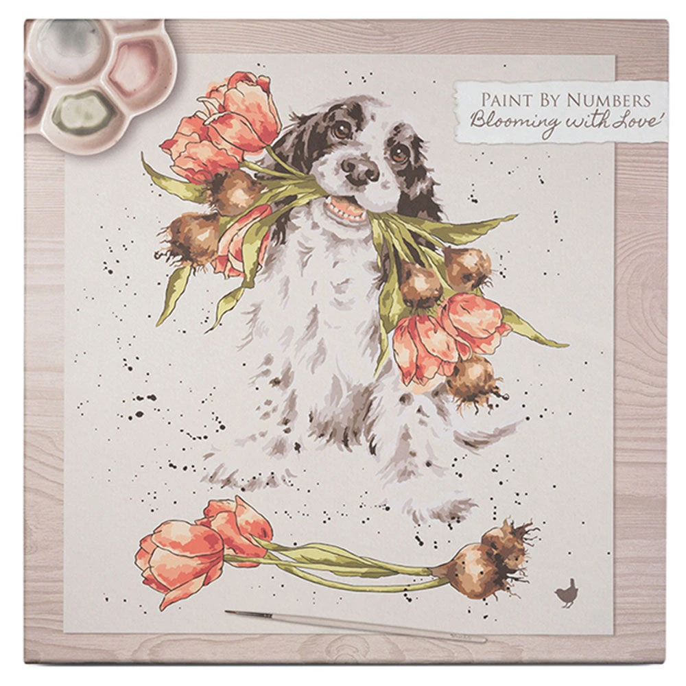 Wrendale Blooming With Love Dog Paint By Numbers 4 Wrendale Blooming With Love Dog Paint By Numbers - Image 2