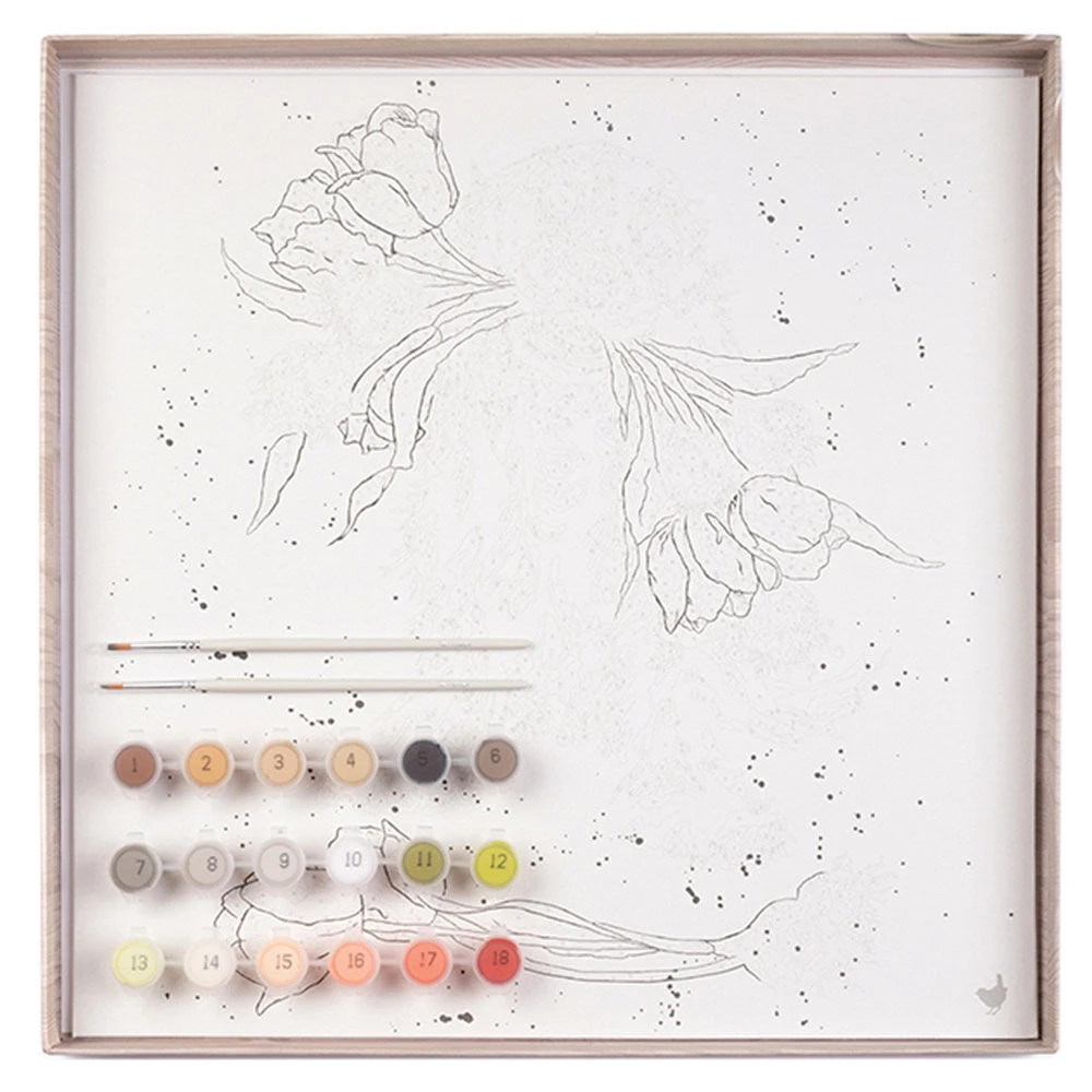 Wrendale Blooming With Love Dog Paint By Numbers 7 Wrendale Blooming With Love Dog Paint By Numbers - Image 5