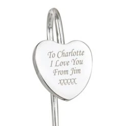 Personalised Silver Heart Bookmark 11 Personalised Silver Heart Bookmark -Children's Peripheral Store personalised memento company p0102f30 heart bookmark 4