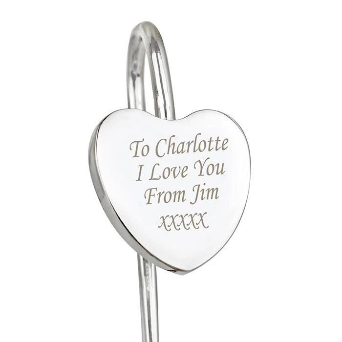 Personalised Silver Heart Bookmark 6 Personalised Silver Heart Bookmark - Image 4