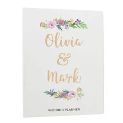 Personalised Floral Watercolour Wedding Planner 15 Personalised Floral Watercolour Wedding Planner -Children's Peripheral Store personalised memento company p0712a33 floral watercolour wedding planner 2