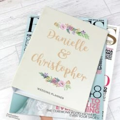 Personalised Floral Watercolour Wedding Planner 12 Personalised Floral Watercolour Wedding Planner -Children's Peripheral Store personalised memento company p0712a33 floral watercolour wedding planner 3