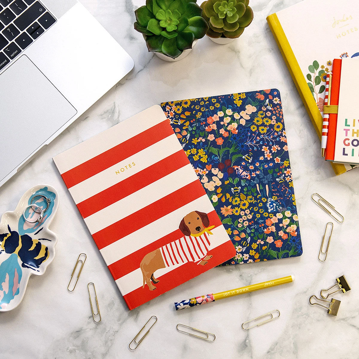 Joules The Bright Side Set Of Two A5 Notebooks 4 Joules The Bright Side Set Of Two A5 Notebooks - Image 2