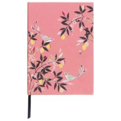 Sara Miller Coral Orchard Birds A5 Fabric Journal -Children's Peripheral Store portico sam2112 sara miller luxury journal 01