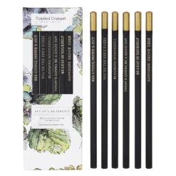 Toasted Crumpet âHydrangeaâ Set Of 6 Pencils